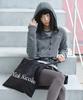 Nigaennikol Stripe Hood Top_Gray