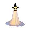With Witch Hat Halloween Yard Ghost Ornaments Luminous LED Glow Specter Ornament  Outdoor Garden