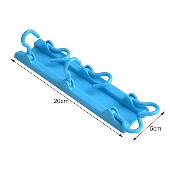 Home Bathroom Kitchen Plastic Hanger Rack Towel Hat Utensil Wall Mounted Hook
