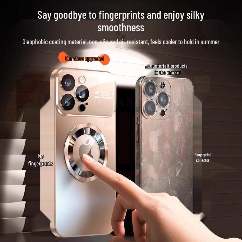 IPhone 16 Pro Große Magnetische Mattierte Fensterhülle für Apple 11/17 Air