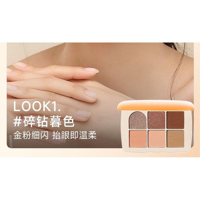 Sofea - Six-Color Exquisite Eyeshadow Palette - 2 Types