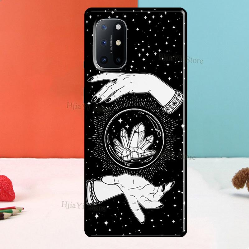 Occult Witchcraft Moon Gothic Witch Case For Realme GT Master GT Neo 2 8i 9i 8 Pro C21 Cover For OnePlus 9R 8T Nord2 9 10 Pro