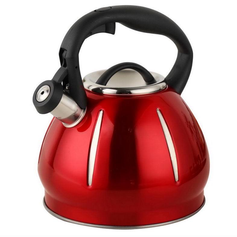3L Pumpkin Pattern Stainless Steel Whistling Kettle for Household Stoves and Induction Cookers
