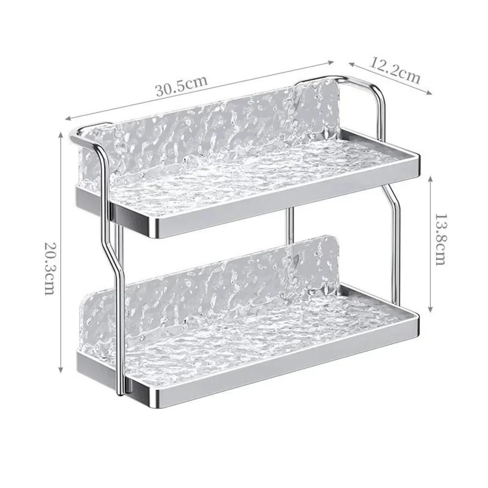 Kitchen Storage Rack Seasoning Household Countertop Multi-functional Shelf Multi-layer Makeup Organizer for Bathroom Living Room