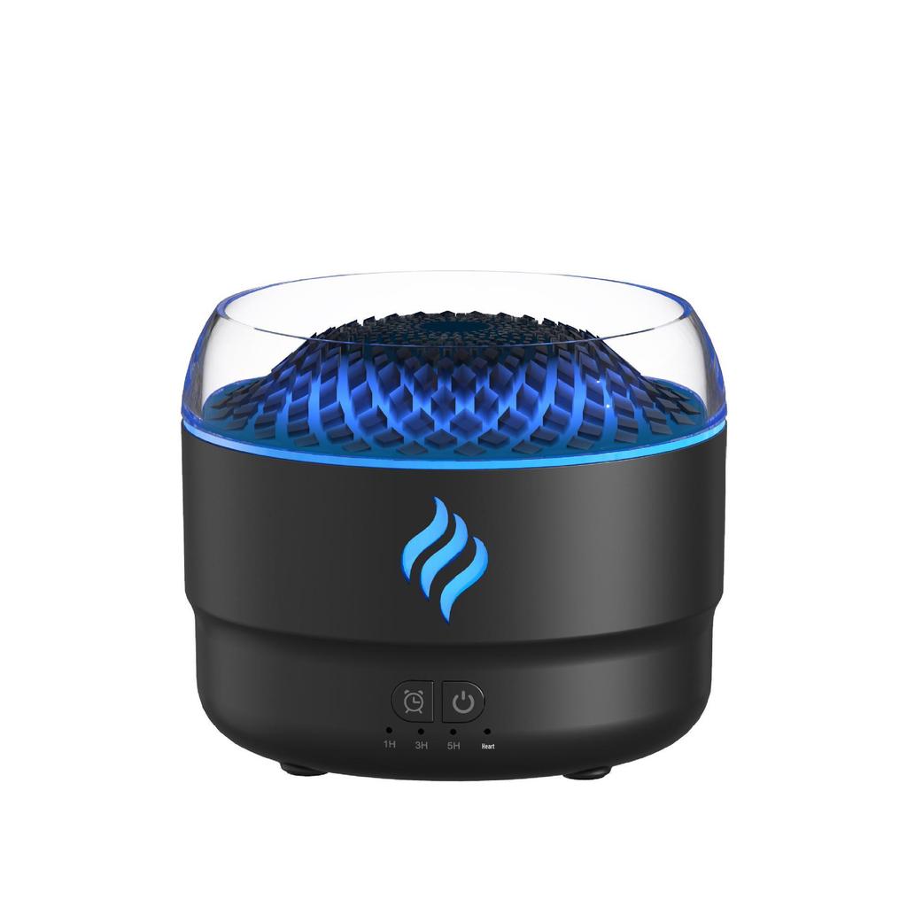 Creative Turret Aroma Diffuser: Realistic Flame Light with Large Spray Humidifier for Home Bedroom