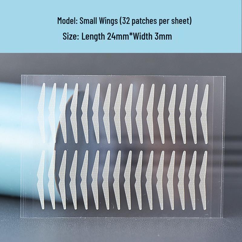 Matte Invisible Double Eyelid Stickers for Natural Look - Small Wings, High Adhesion, Seamless for Swollen Eyelids.