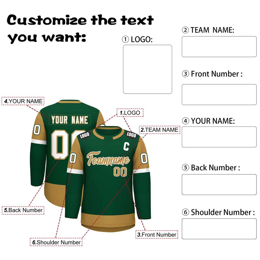 Customizable Ice Jersey Personalized Team & Number, Breathable Fabric, Unisex Adult Sizes