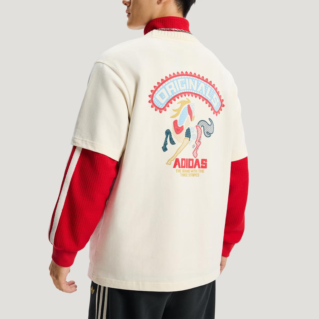 Adidas Originals Cny New Year Loose Fit Round Neck Short Sleeve T