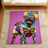 fashion Day of the Dead Dog Corgi Art Flannel soft warm plush blanket sofa living room pet hogar bedroom gift home Car portable