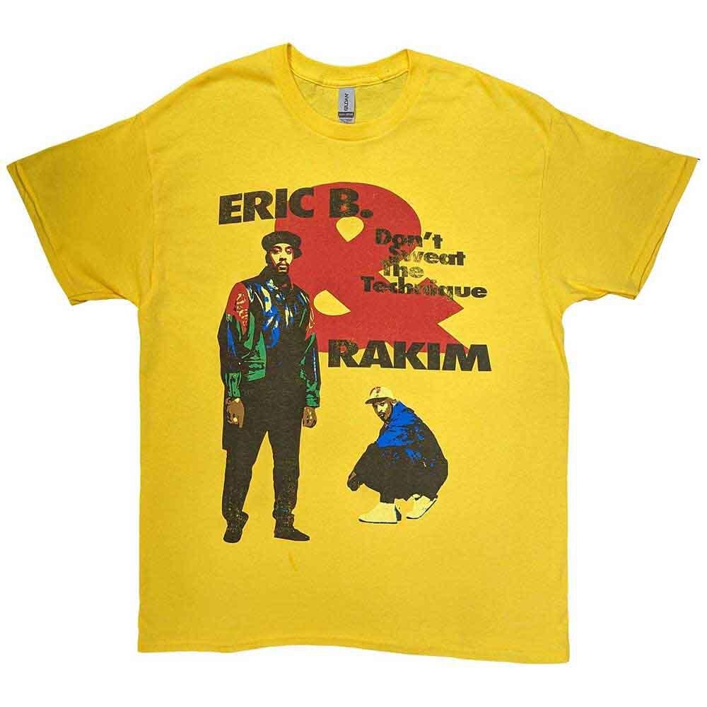 

Eric B. Rakim Don t Sweat T-Shirt Yellow New S