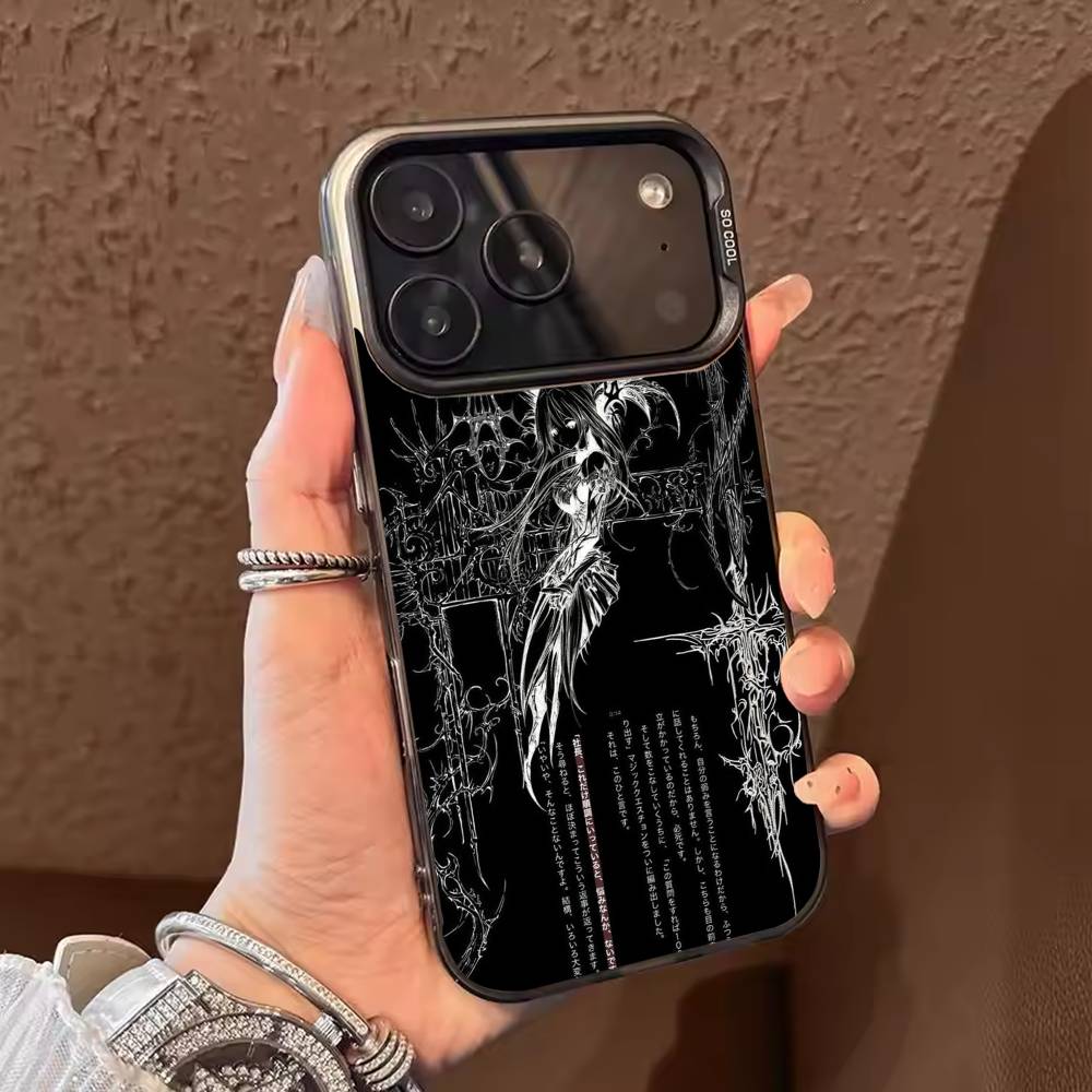

Gothic Cyber Sigil Cross Phone Case Color Silver Shell For IPhone 17 16 15 14 13 12 11 Pro Max Plus iPhone14Pro