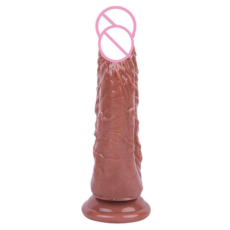 Double Dildos Female Masturbation Double Penetration Both Vagina and Anus Big Penis with Suction Cup Sex Toy Strap On Two Dildo