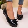 2025 NEW  Women's Flat Shoes Anti-slip and Fashionable Bow-decorated Ballet Flat Shoes Elegant Women's Single Shoes