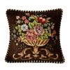 Flowers Embroidery Cushion Cover Embossed Pillowcases Jacquard Pillow Cover for Living Bedroom Home Decor 45x45cm
