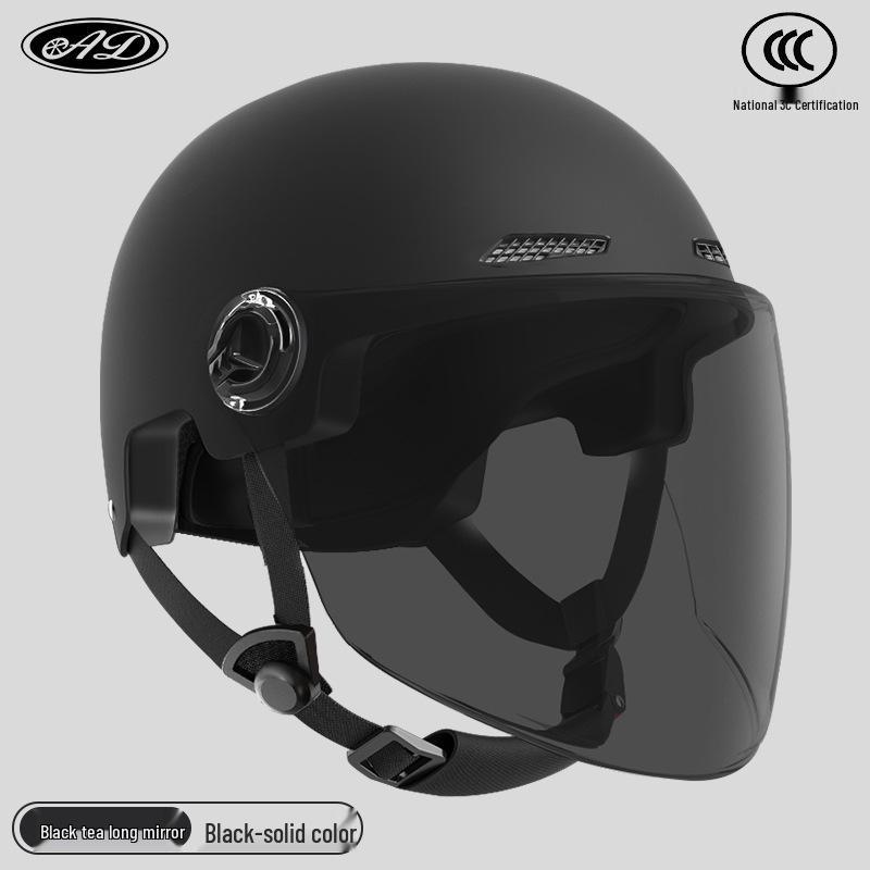 

Certified Electric Motorcycle Safety Helmet for Men & Women, Gray, All-Season, Sun Protection