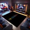P-PacMan Game Printed Absorbent Washable Carpet, Non-Slip Bathroom Mats, Kitchen Rugs, Yoga Mat,Living Room Entrance, Camping Picnic Rugs