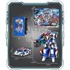 Metal Cardbot Season 2 Blue Cop S Transforming Robot To Car Action Figures with Card Transformation Car Musclehyde Model Toys