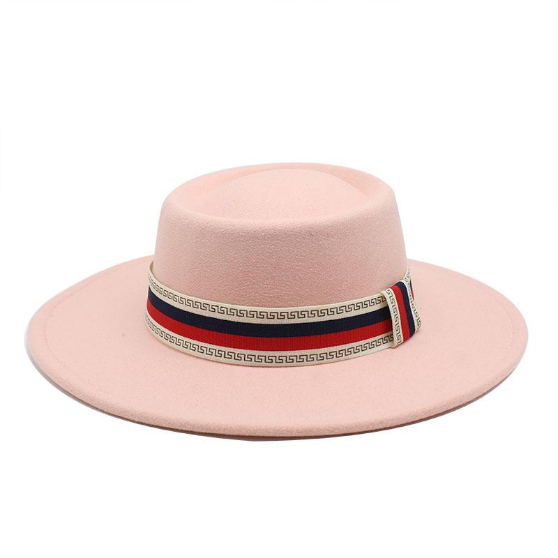 Big Brim Bump Dome Hat Woolen Top Hat Women'S Quarter British Retro Men'S Felt Hat French Jazz Hat