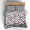 "Penguin Print Three-Piece Set" Bedding Set with 1 Duvet Cover 2 Pillowcases Single Double King Queen Gift