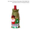 Copri bottiglia di vino di Capodanno Decorazioni di buon Natale per la casa Regalo di decorazioni per la tavola di Natale