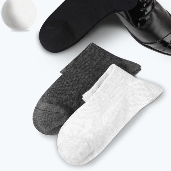 1 Pair Unisex Socks Hollow Mesh Great Breathability Mid-tube Low-cut Anti-slip High Elasticity Quick Dry Sweat Absorption Daily Wear Sport Socks