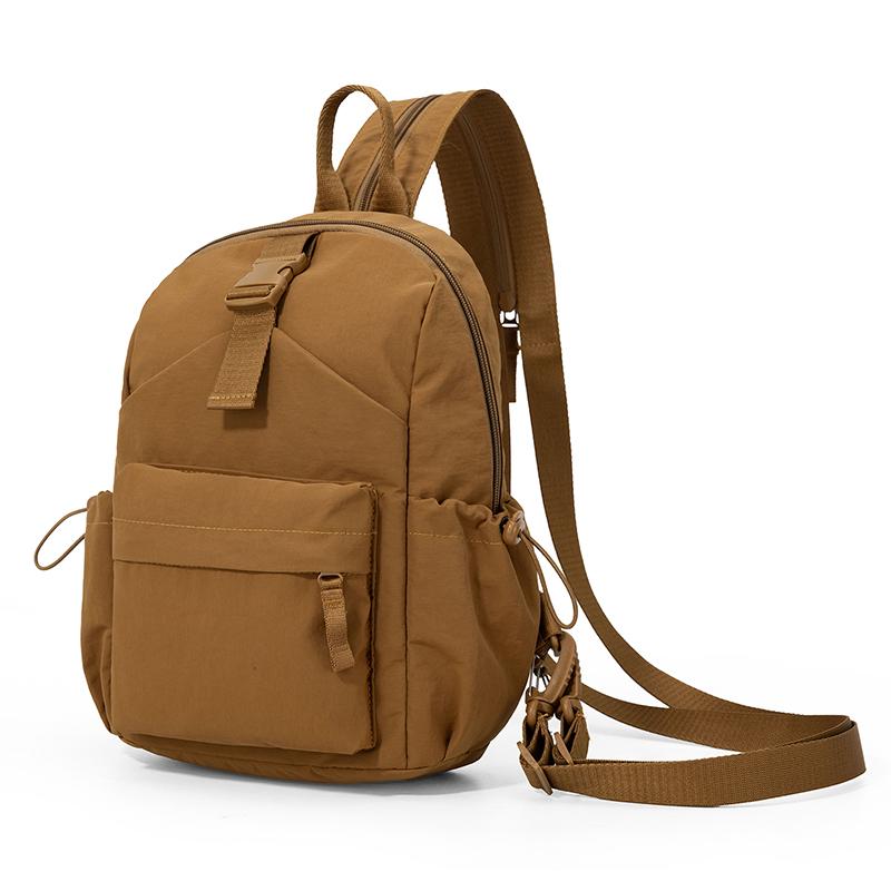 Outdoor Waterproof Nylon Bag Women's Multifunctional Backpack Multi-Layer Large Capacity Chest Bag