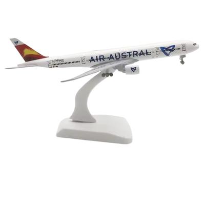 1/400 Replika Samoloty Model Samolotu B777 Air Austral Model Samolotu 20cm Model B777 Metalowe Zabawki dla Dzieci Kolekcje Prezent