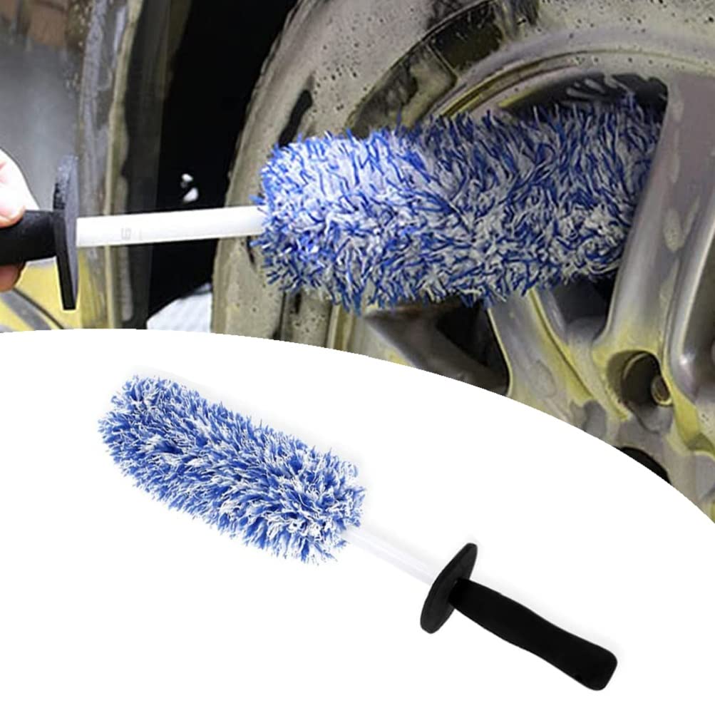 YuraYura Car Wash Brush for 42cm Soft Wheel Tire Cleaning Wheel Cleaning Cleans Tires and Cleans Gap Can Also Be Used for Cleaning Motorcycles and