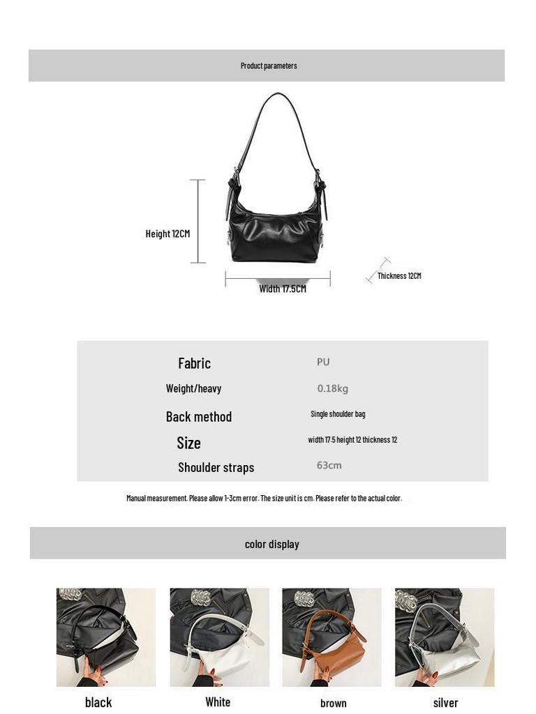 2024 Spring Women's Niche Design Versatile Shoulder Baguette Bag