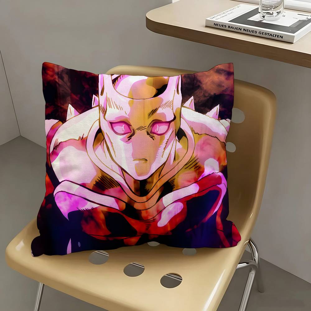 1pc Killer Queen Anime Characters Pillow Case Fashion Square Pillowcase Bedroom Sofa Room Ins Decoration Leisure