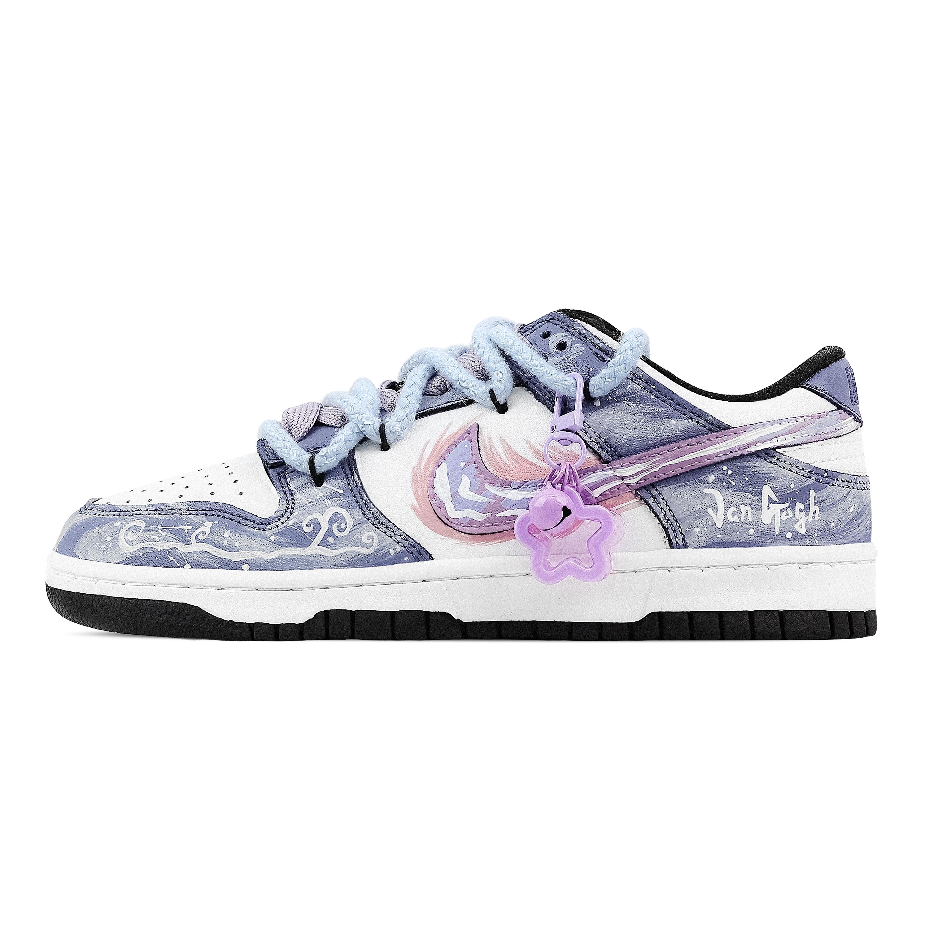 

Nike Dunk Dreamy Bubble Abrasion Resistant Low top Skateboard Shoes Unisex Purple White HF5441-100(Team773-1) 42.5