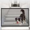 Punch Free Install Dog Safety Barrier Flexible Mesh Fabric No Drill Pet Gate  Pet Safety Blocking