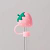 Cute Strawberry Straw Cover Caps For Stanley Cup 40 oz Tumbler Accessories Kawaii Silicone Straw Toppers Cap For 10mm Straws