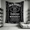Jack Daniel'S Old No Brand Tennessee Sour Mash Whiskey Jack Daniel Distillery Lynchburg Tenn Usa Tapestry Background Cloth Wallmounted