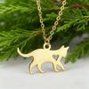 Stainless Steel Necklaces Fashion Cat Jewelry Necklace Sympathy Gift Cat Lover Gifts Women Animal Necklace Cat Memorial Necklace