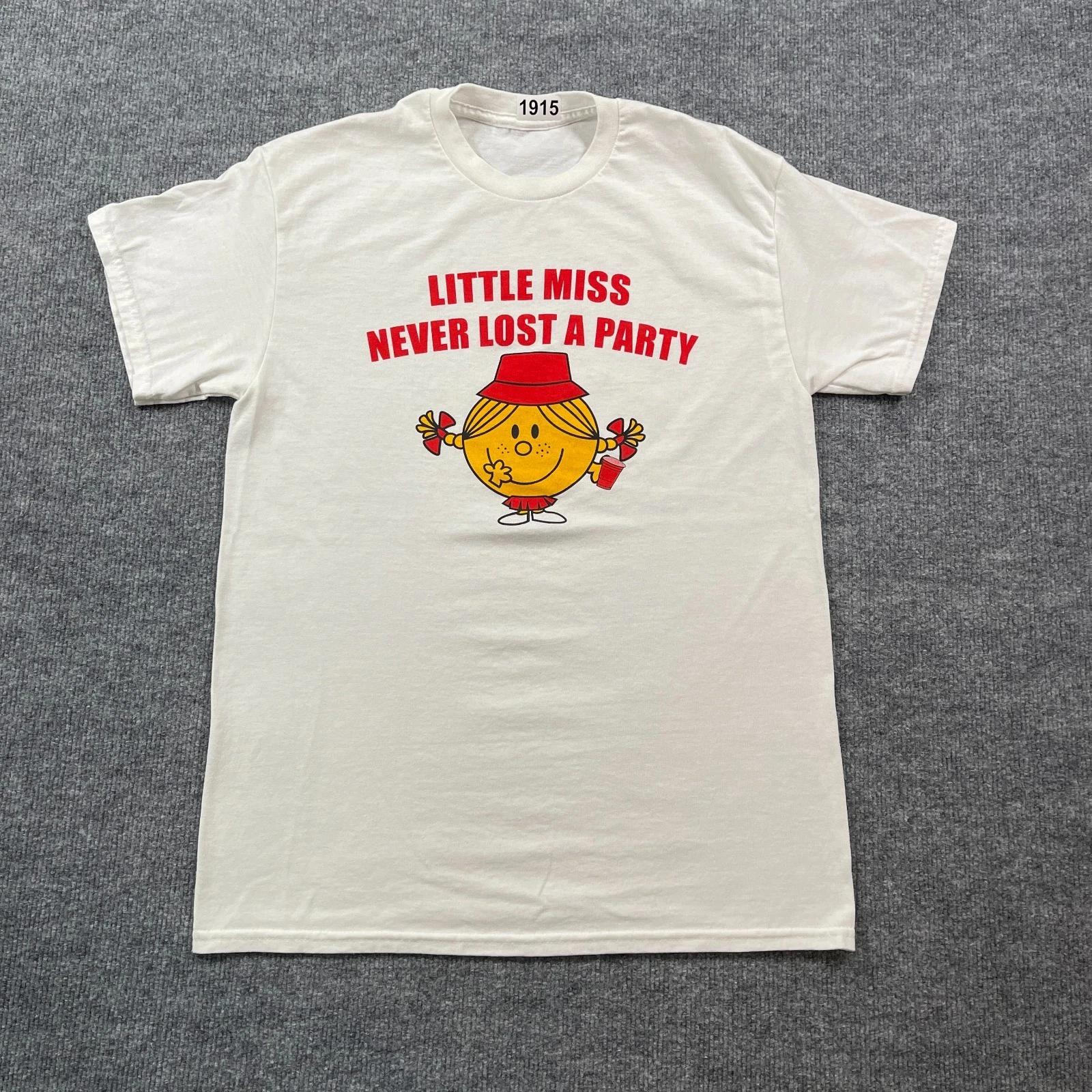 

Vintage 90s Little Miss Never Lost A Party Shirt Womens Large 20x27 Party Animal M