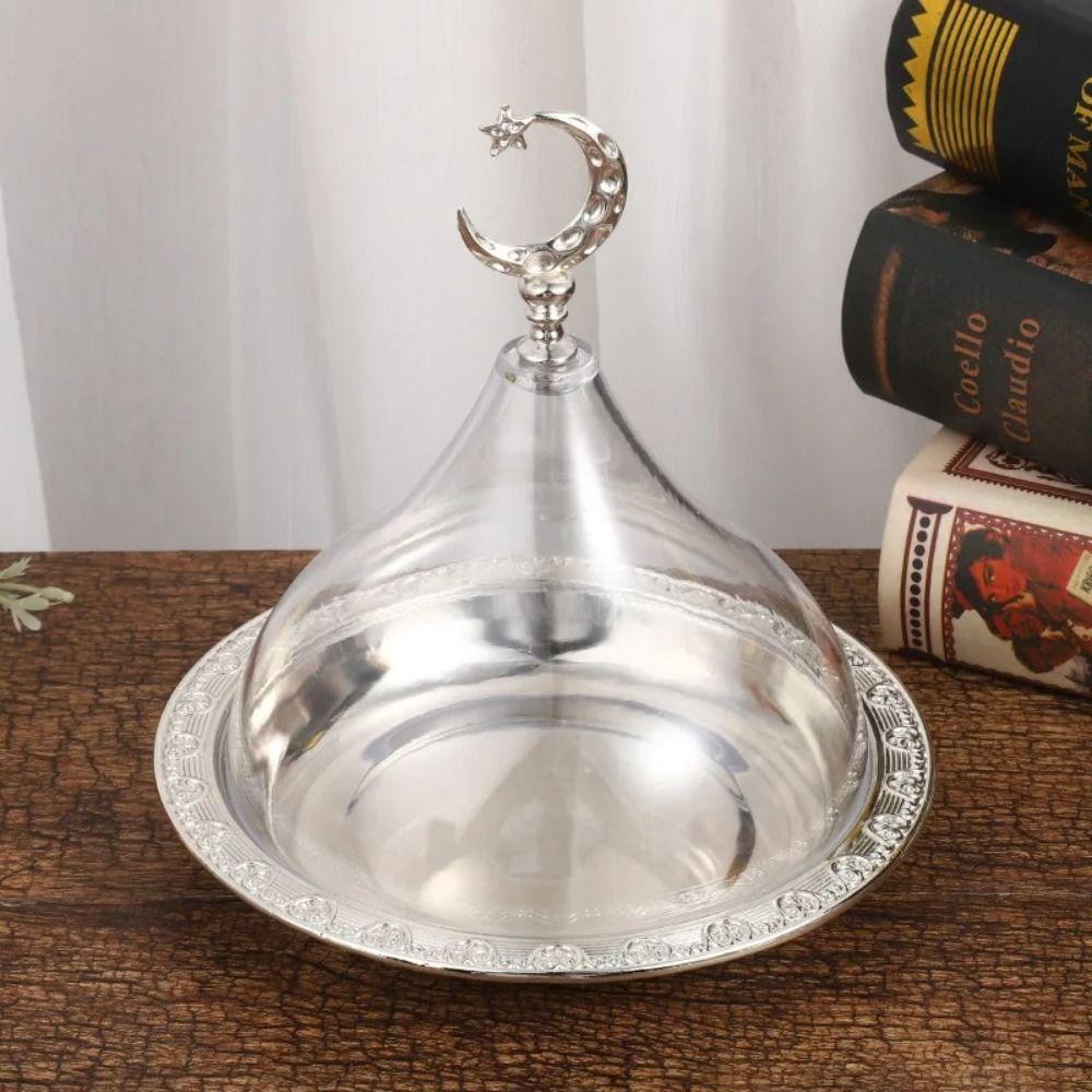 

Metal Ramadan Tray Reusable Candy Tray 2025 Food Storage Organizer золотий