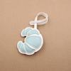 Croissant-Shaped Keychain Croissant Charm Pendant Keyring Jewelry For Girls Women Gift Bag Decoration