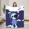 Dandys World Halloween Warm Blankets Picnic Plush Throw Blanket Graphic Living Room Flannel Bedspread Sofa Bed Cover