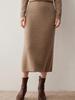 Autumn/Winter 2025 Elegant Wool & Cashmere Knit Pencil Skirt - Women's Straight-Legged, Versatile, and Warm Outerwear.