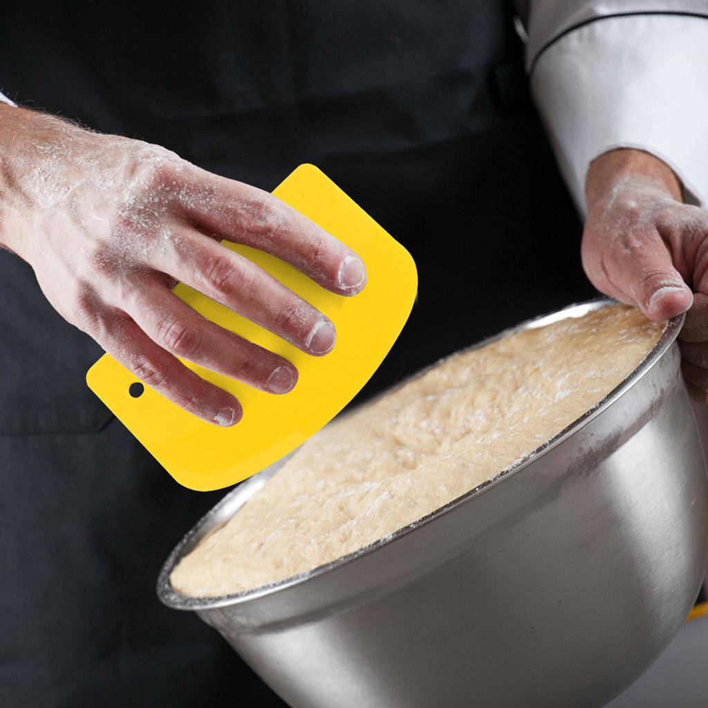 Harter Teigschaber – Brotwerkzeuge in Premiumqualität für das Backen zu Hause, Teigschaber mit Verwendungszweck – Ergonomische Schüsselschaber aus Kunststoff für Ihre Küche