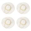 uxcell Mini Straw Hats 4-Pack, 4-inch Woven Straw Hats for Miniature Dolls, Natural Small Hats for Dollhouse DIY Craft Decorative Accessories, Large