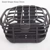 Large Capacity Anti-Extrusion Bike Front Basket Set Black PC Material Detachable Electric Bike Basket with Lid