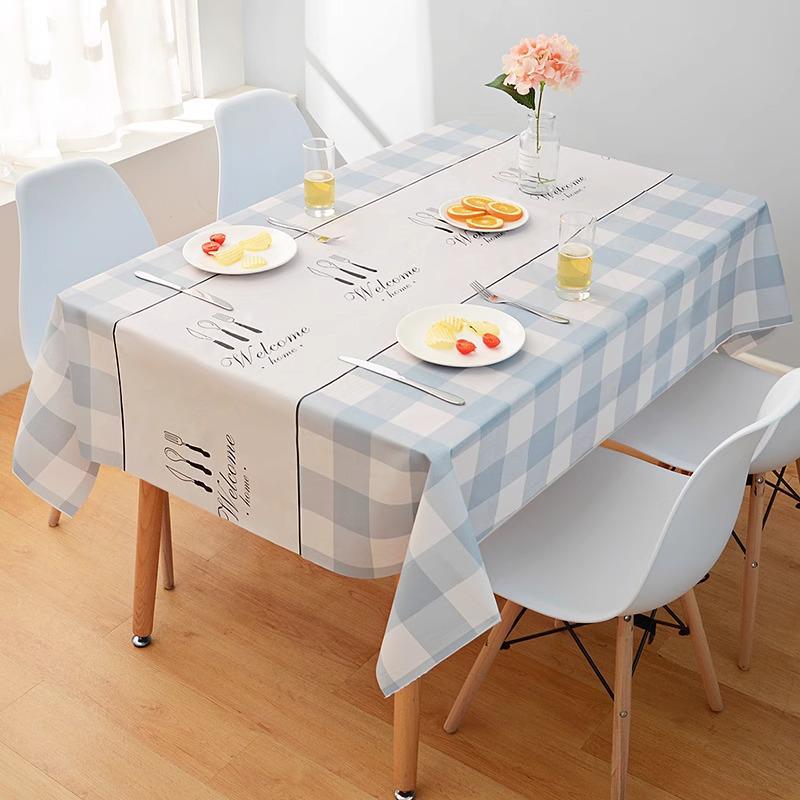 Waterproof Oil-Proof Tablecloth - Wash-Free Rectangular Nordic Dining & Coffee Table Mat
