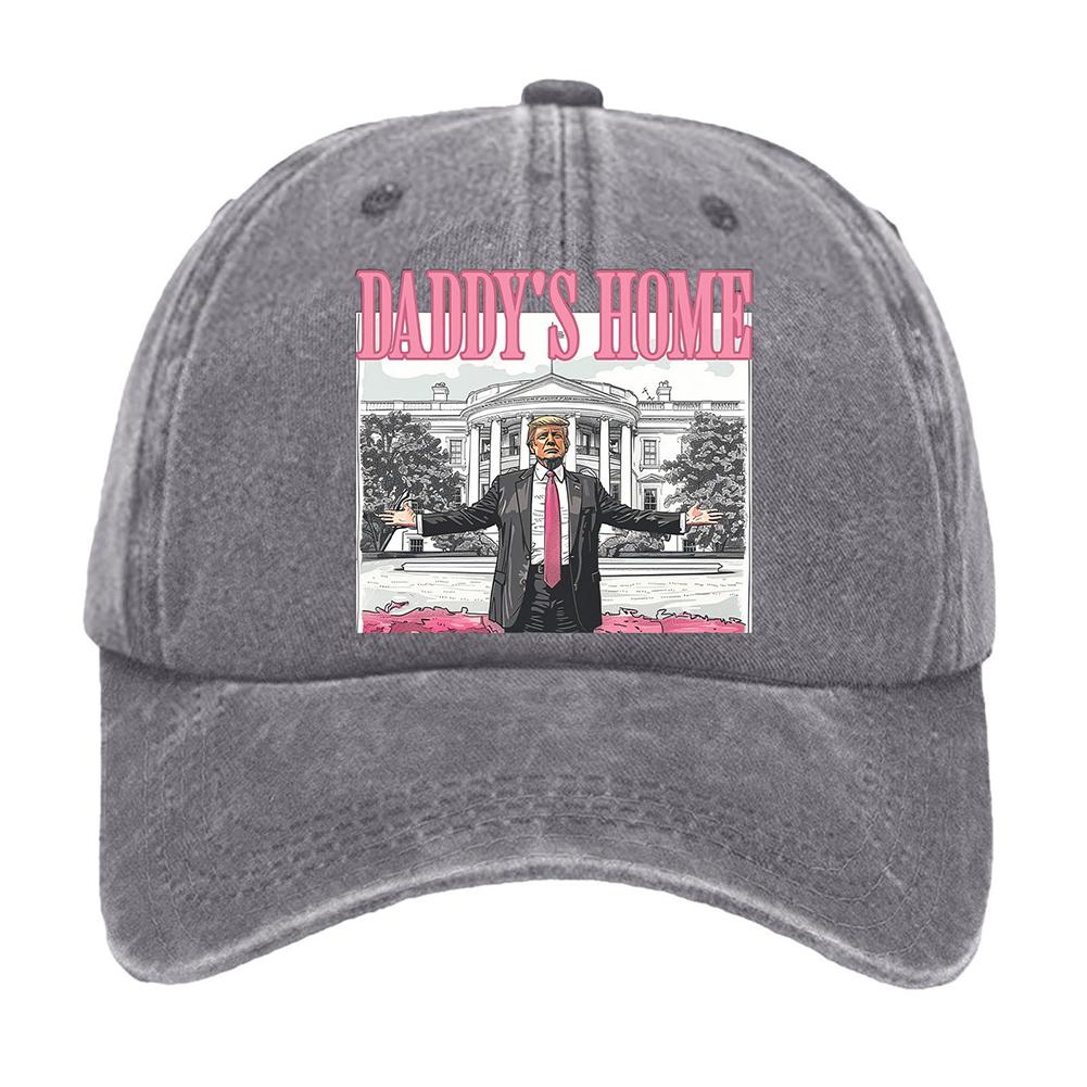 Trump Hat Comfortable President Hat Adjustable Distressed Cap Christmas Themed Washed Cotton Baseball Cap for Men Women