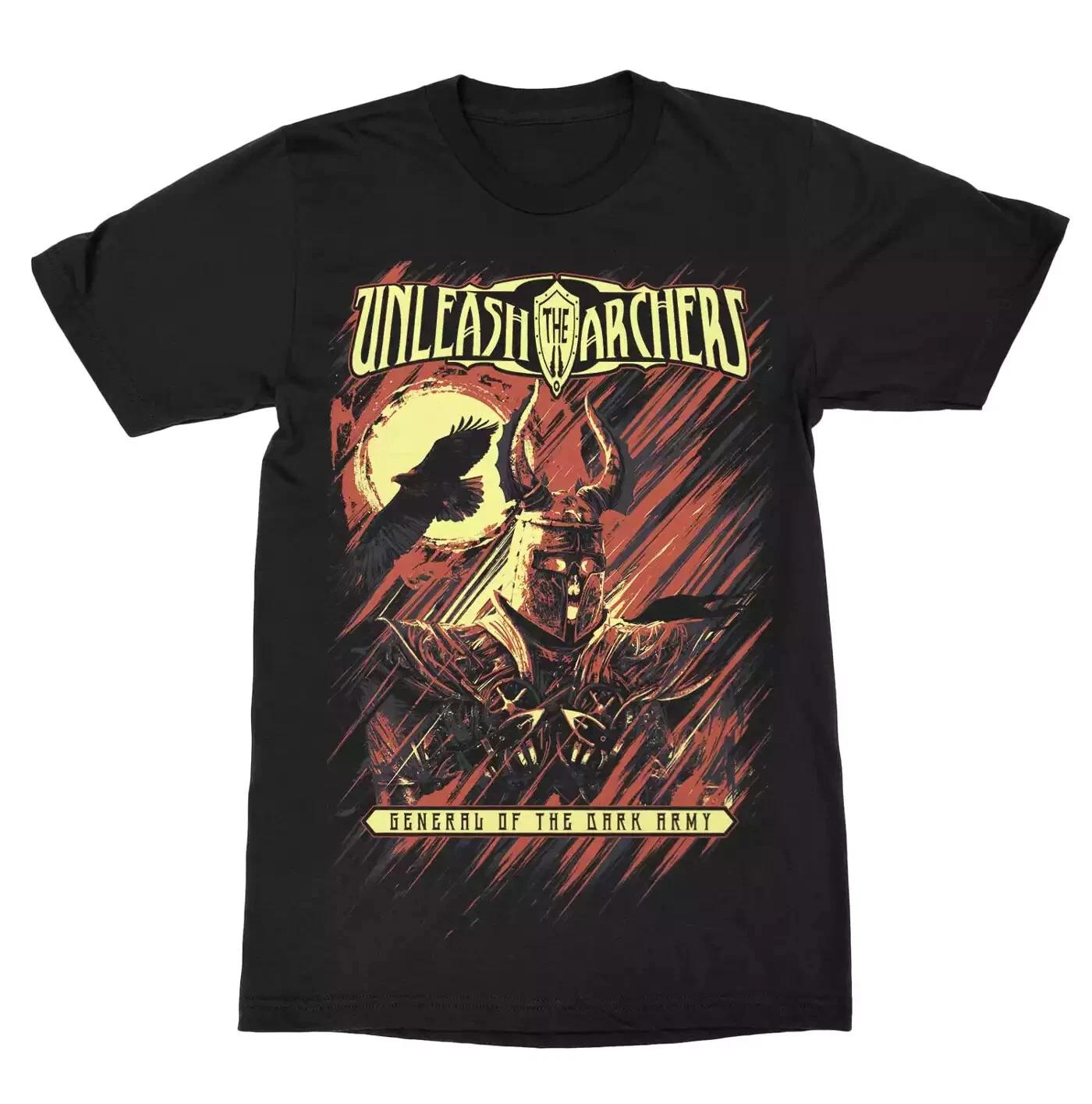 Unleash The Archers General of the Dark Army Black Men S-234XL T-shirt M309 M