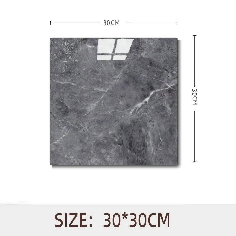 10pcs Waterproof Imitation Marble Wood Tile Floor Stickers 30*30cm Bathroom Home Decoration DIY Self-adhesive Wall Stickers