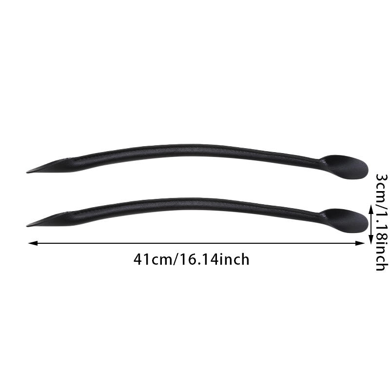 1-5Pairs 41cm Bag Strap DIY Bag Accessories PU Leather Black White Brown Handle Strap With Pinholes Detachable Handbag Band