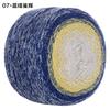 Gradual Change Cake Color Hollow Cotton Flash Silk Segment Dyed Crochet Bag Round Strand Colored Cotton Thread 200G