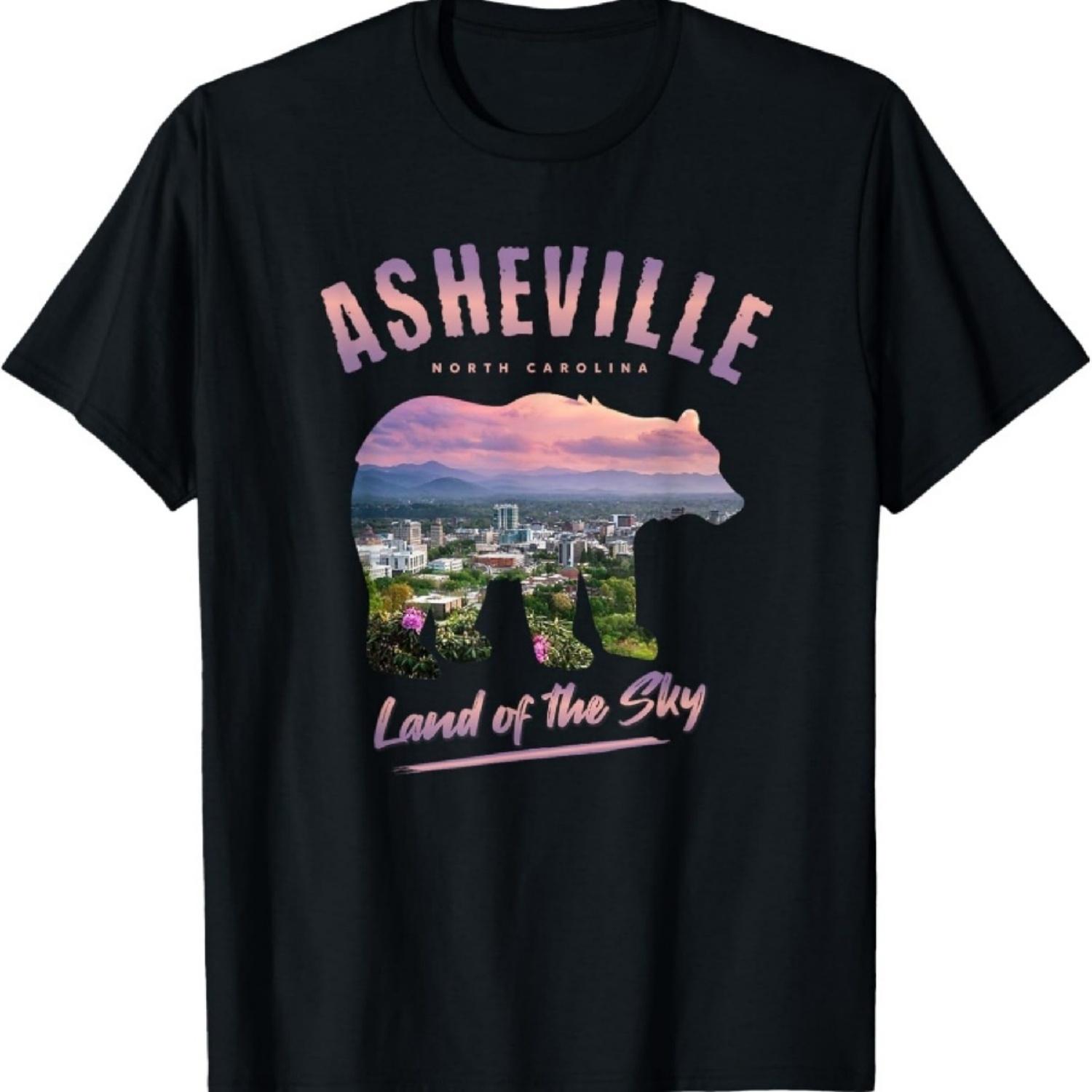

Asheville Mountains Land of the Sky AVL Nickname NC Souvenir T-Shirt S